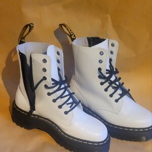dr martens jadon boots womens size 8/EU39 White